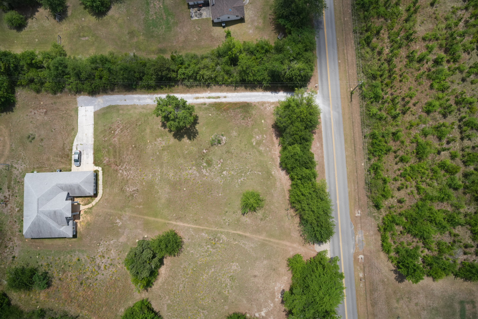 High-resolution Bear Creek aerial corridor photo
